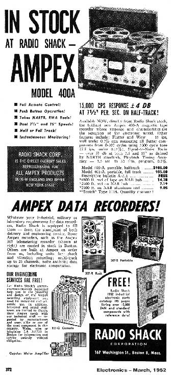 Radio Shack ad in the momsr/Reel2ReelTexas.com intage recording collection