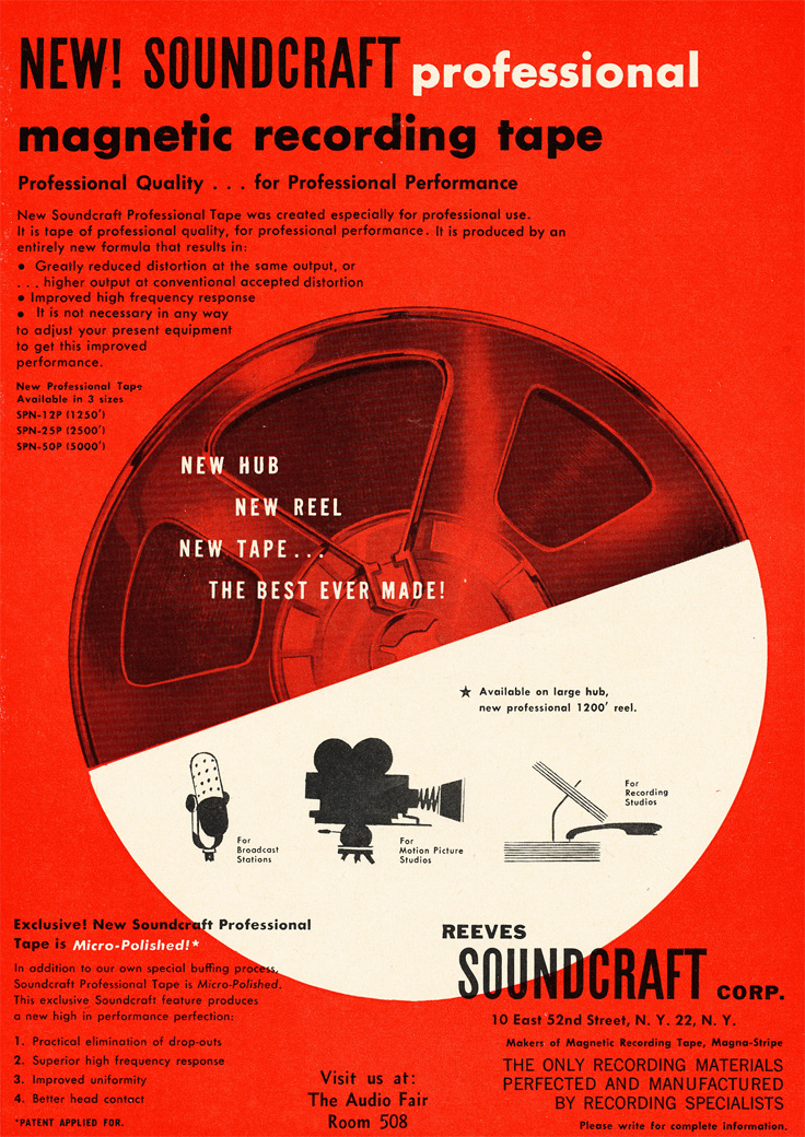 1952 Soundcraft ad  in the Reel2ReelTexas.com vintage reel tape recorder recording collection