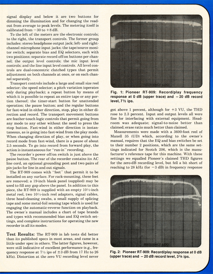 Ad for the Pioneer  reel to reel tape recorder in the Reel2ReelTexas.com vintage reel tape recorder recording collection